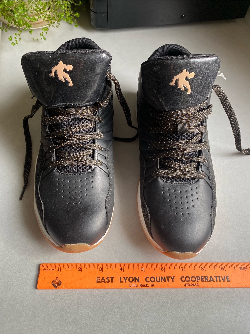 And1 Size 10 Black and Tan High-Top Athletic Shoes Basketball Sneakers